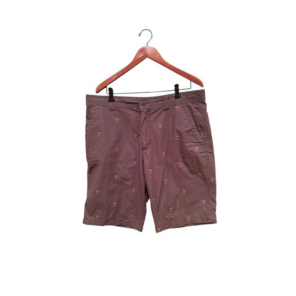 Cargo Supplies Men's Size 36 Brown Palm Tree Print Pants Style Casual Shorts - Picture 2 of 8